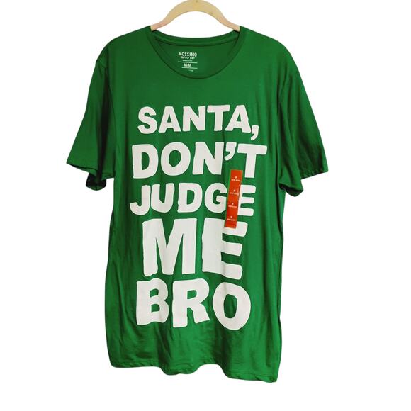 Men Funny 😂🎅🏻Christmas Tee Shirt Santa Don’t Judge Me Bro 🎄 - Picture 6 of 14
